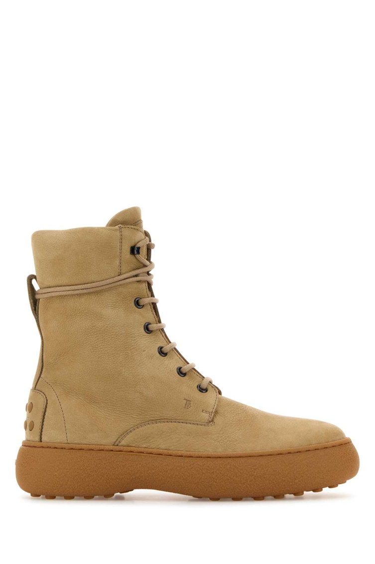 Tod's Ankle Boots W09j0 Suede In Light Brown
