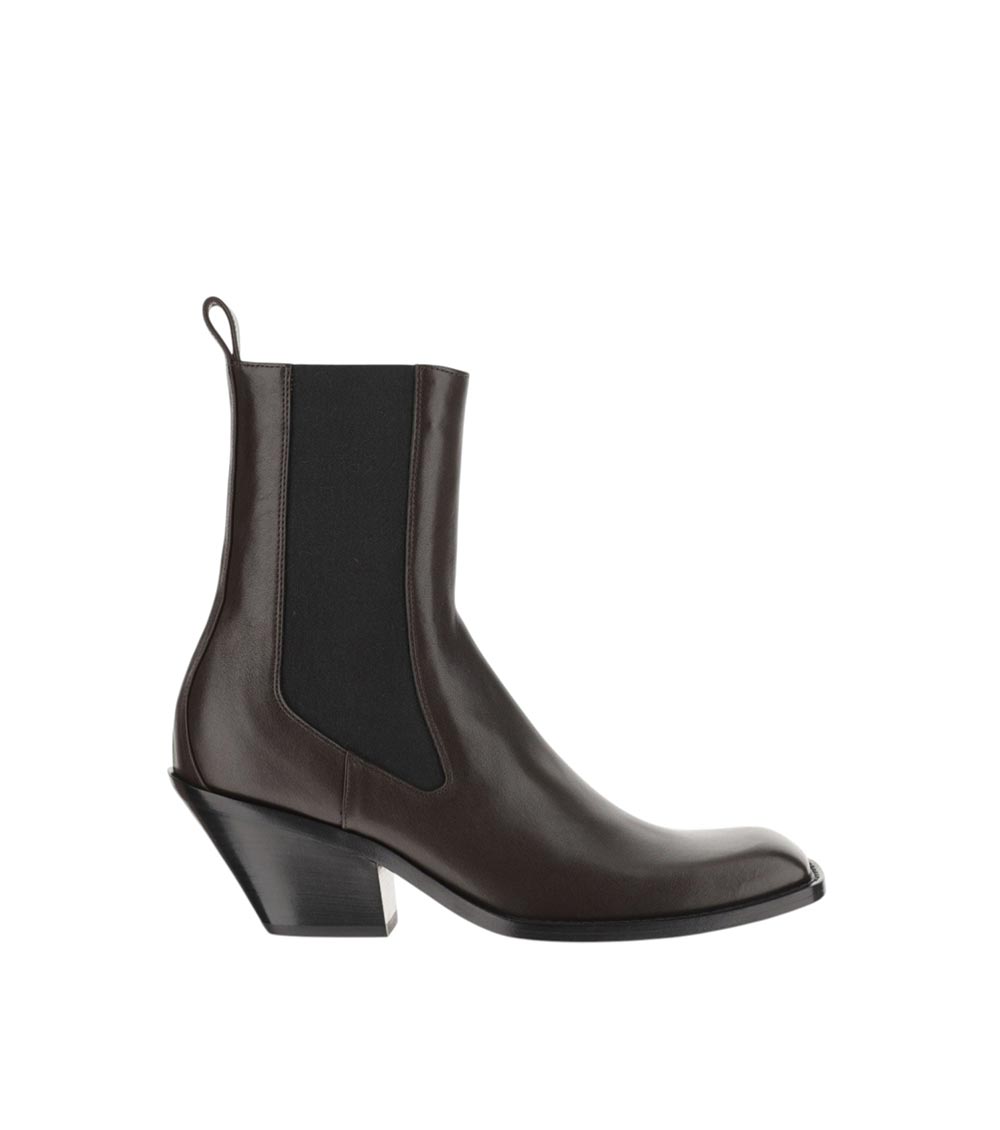 Khaite 90mm Austin Ankle Boots In Dark Brown
