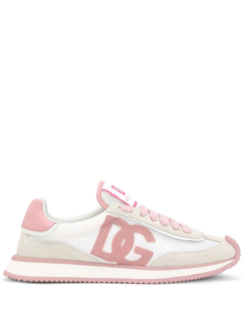 DOLCE & GABBANA PINK LOGO SNEAKERS
