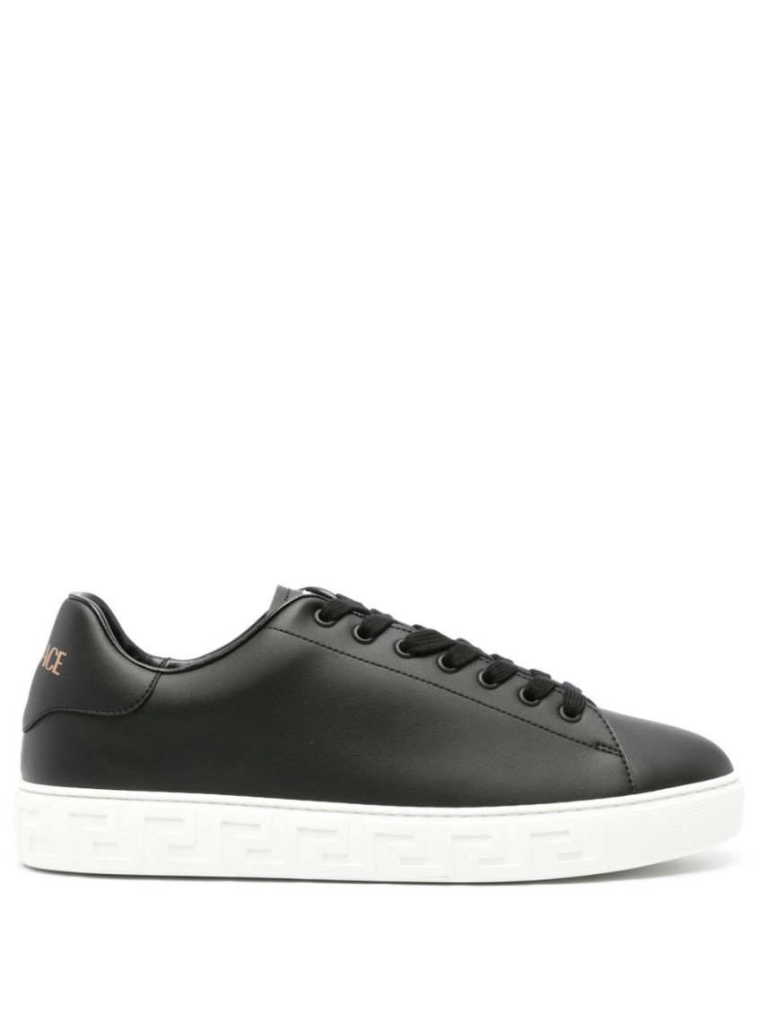 Versace Greek Sneaker In Black