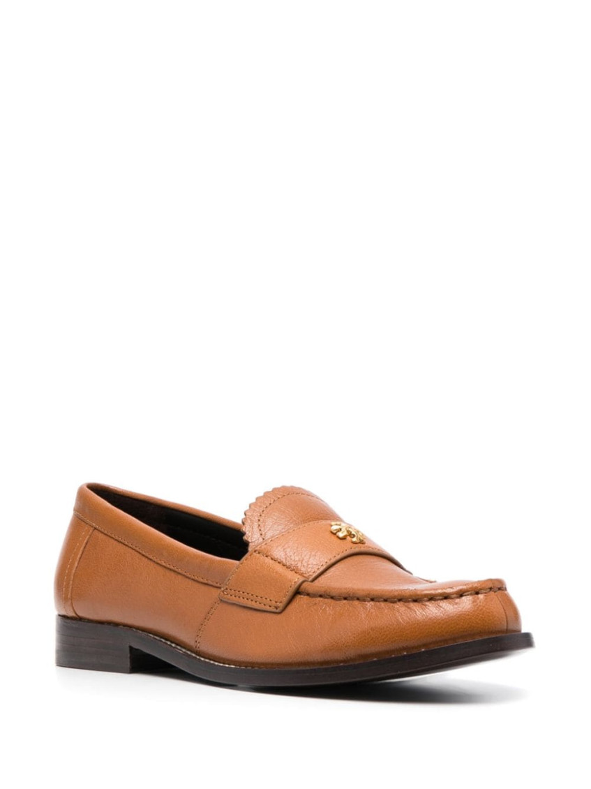 Tory Burch Brown Perry Leather Loafers for Women Online USA