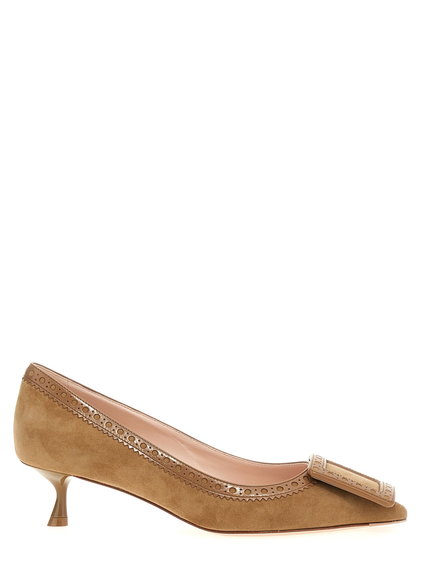 Roger Vivier Women's Viv In Beige