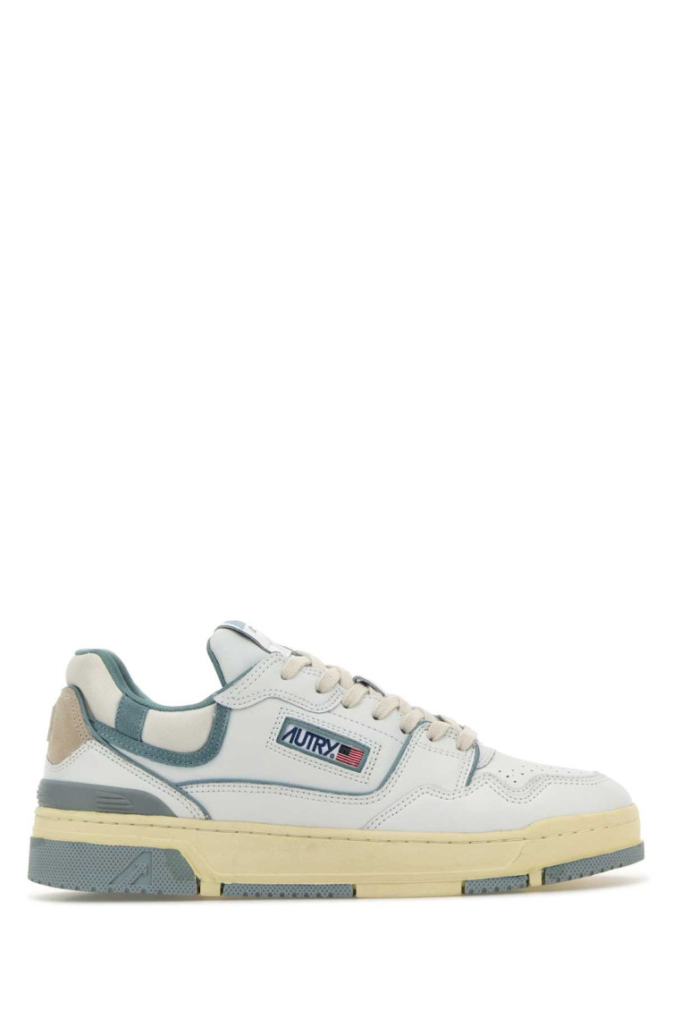 Shop Autry White Leather Sneakers