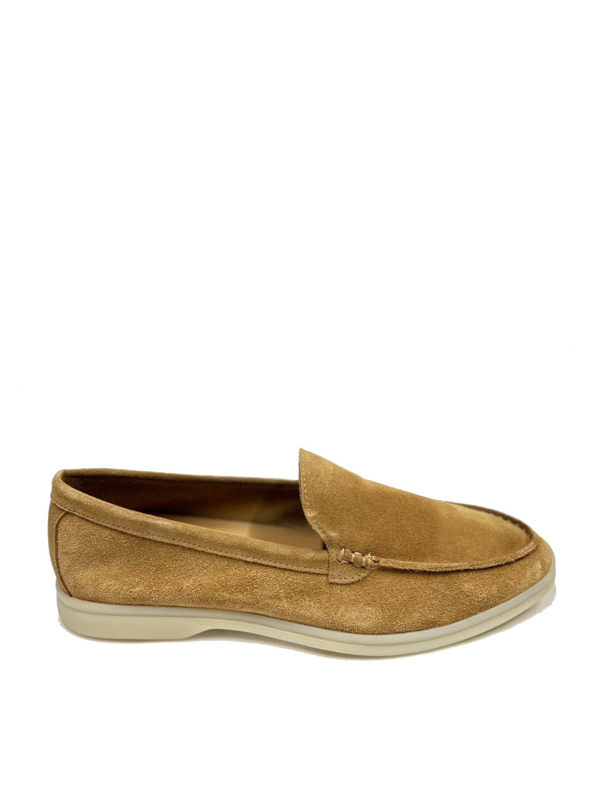 The Bekk Tan Suede Loafers In Tan