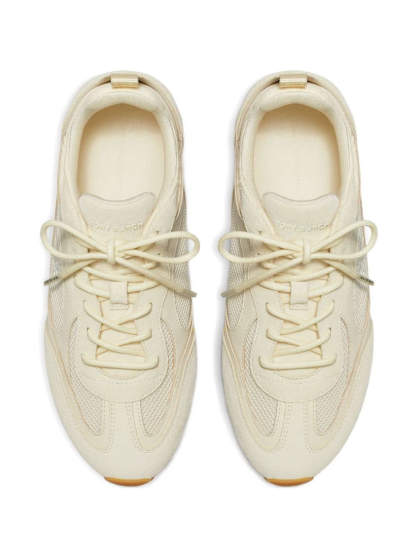 Tory Burch Beige Lace-up Sneakers for Women Online USA at Darveys.com