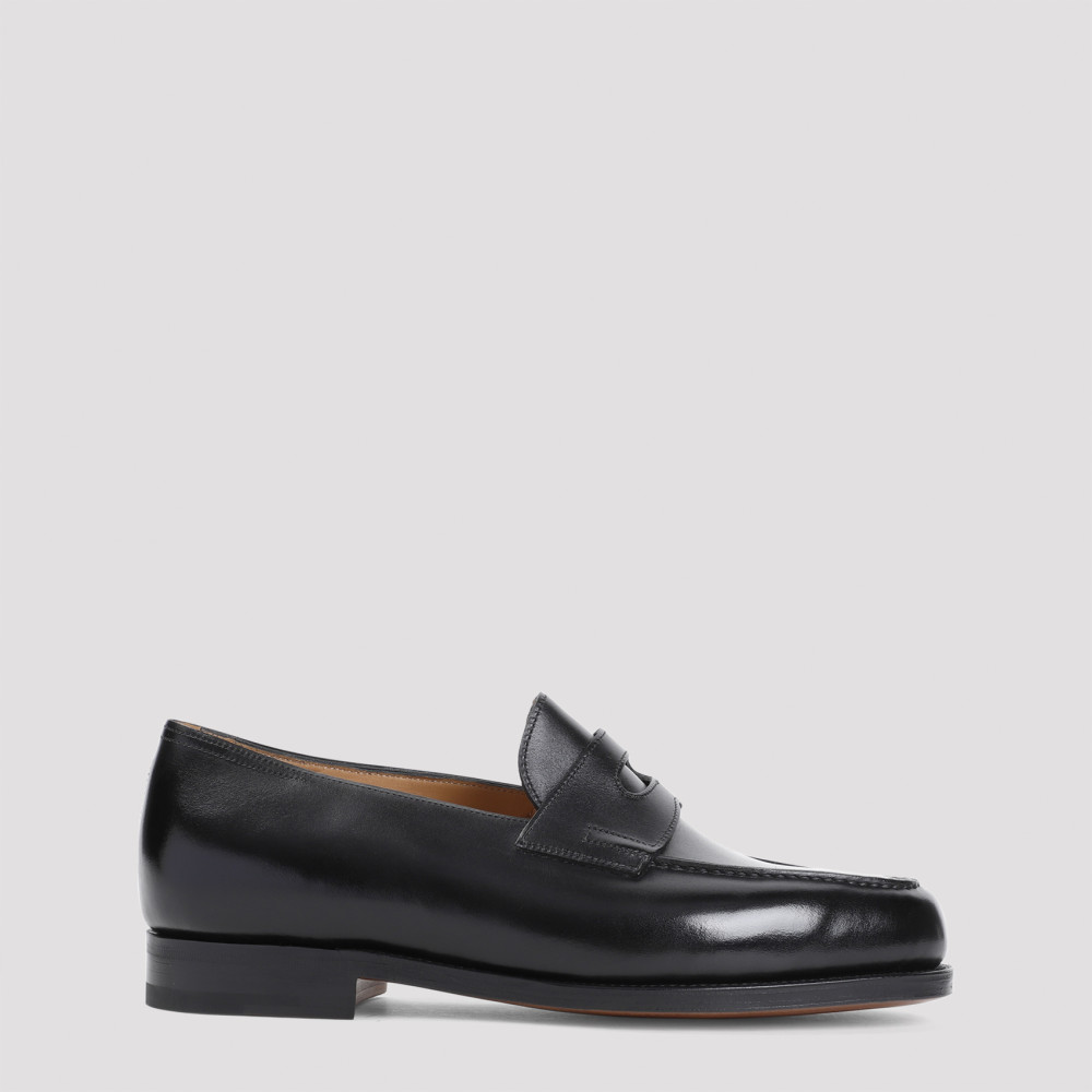 John Lobb Black Slip On Loafers for Men Online India at