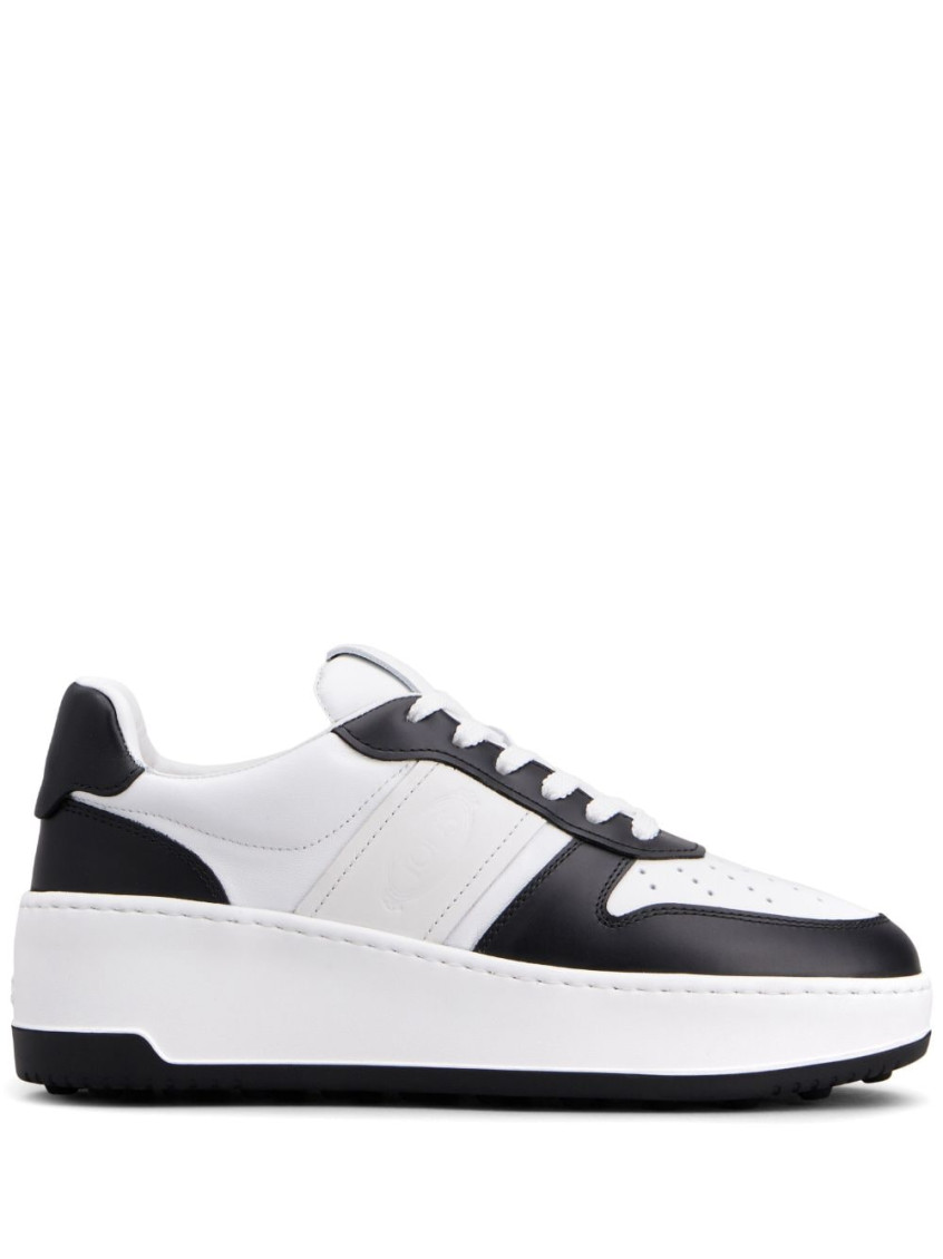 Tod's Logo-debossed Tow-tone Sneakers In White