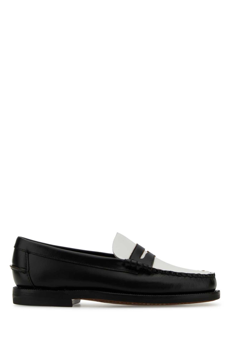 Shop Sebago Black Slip On Loafers