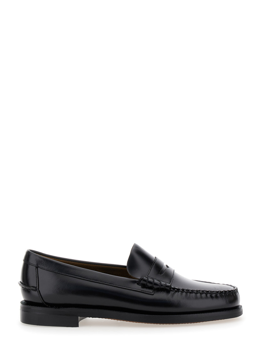 Sebago Man Loafers Burgundy Size 9 Soft Leather In Black