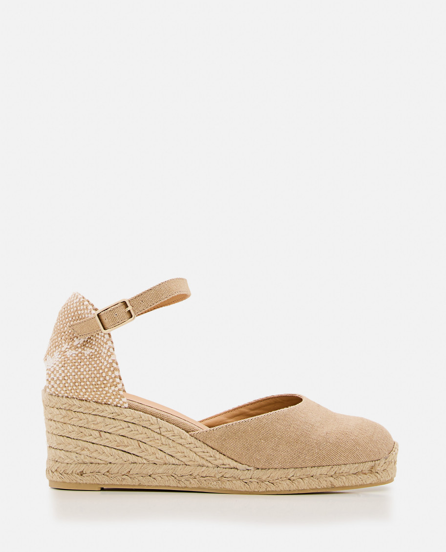 Castaã±er Chiarita Espadrilles Beige In Animal Print