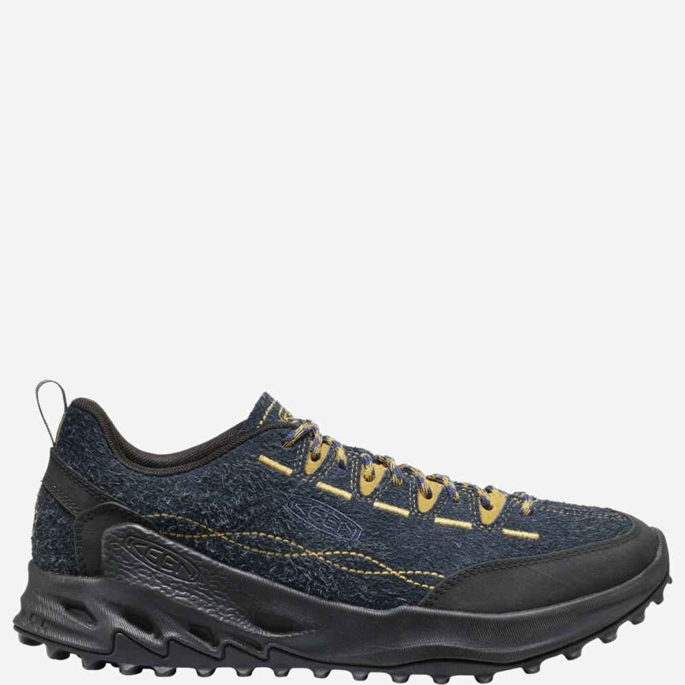 Keen Navy Blue Lace Up Sneakers In Animal Print