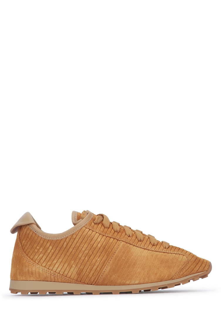 Jacquemus Brown Lace Up Sneakers In Brown