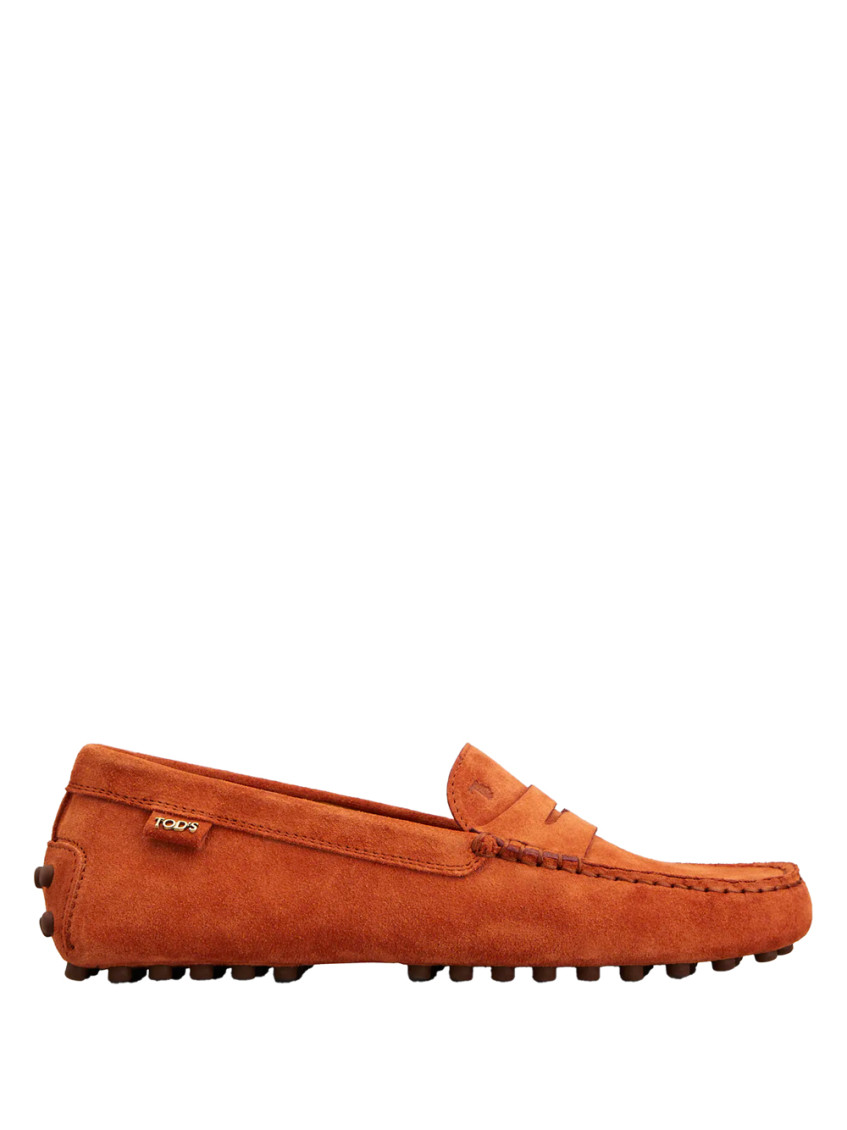 Tod's Suede Mocassino Driving Shoes In Brown