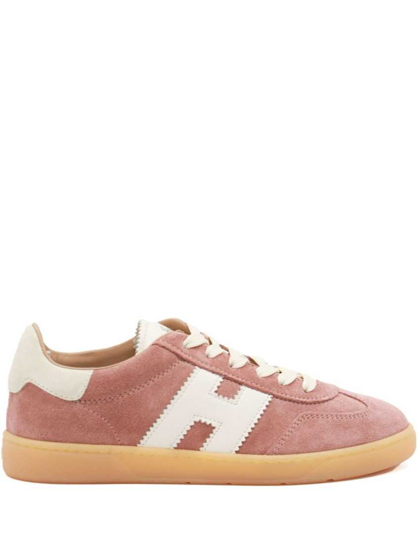 Hogan Low-top Sneakers Suede Finish In Pink