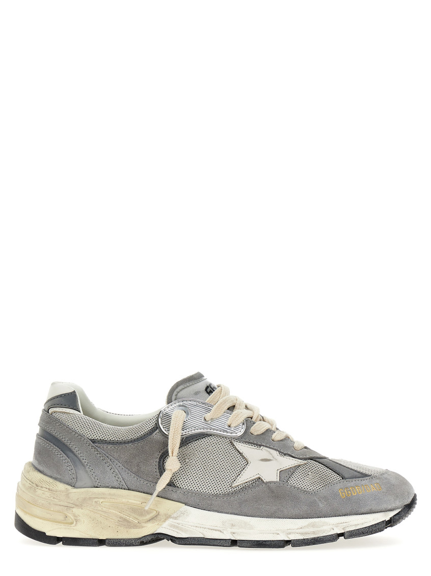 Golden Goose Dad-star Running Trainers In Grey