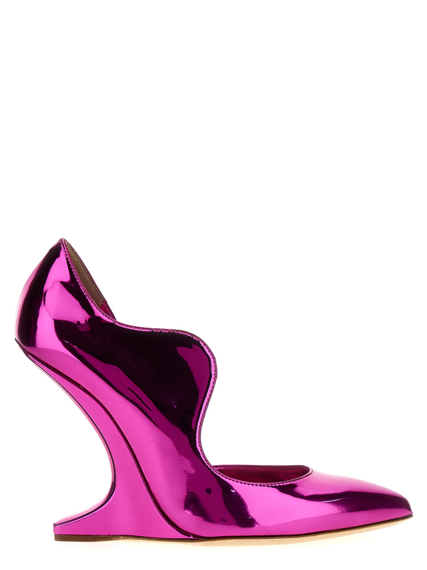 Shop Nicolo' Beretta Fuchsia Blastic Pumps