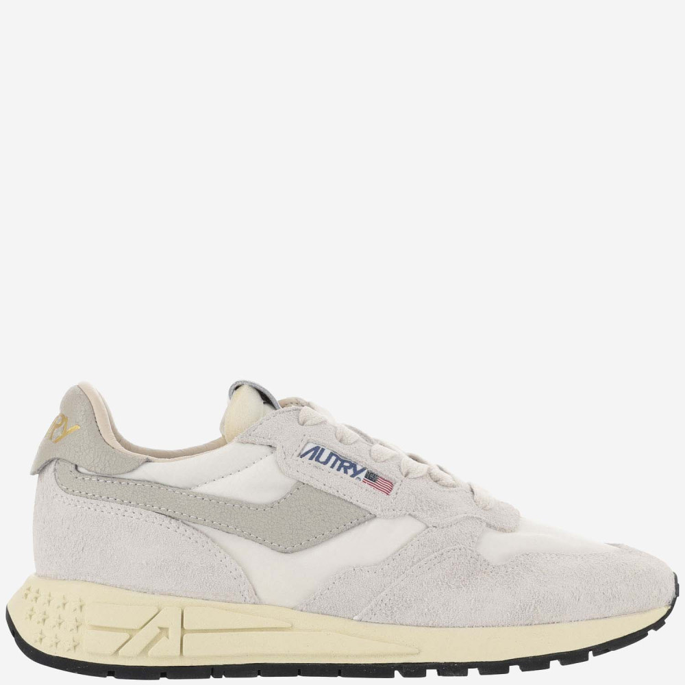 Autry Beige Round Toe Sneakers In Multi