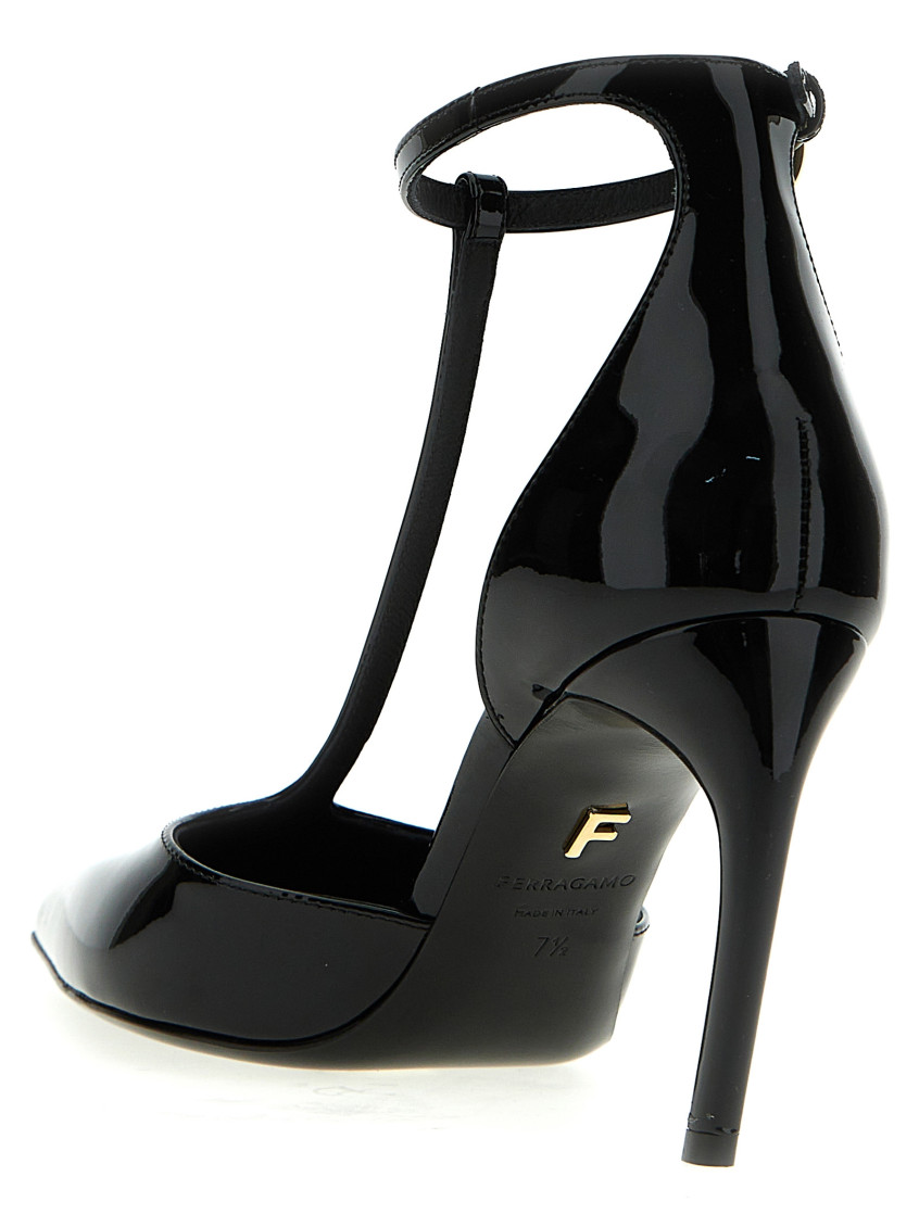 Ferragamo Black Odette Pumps for Women Online USA at Darveys.com