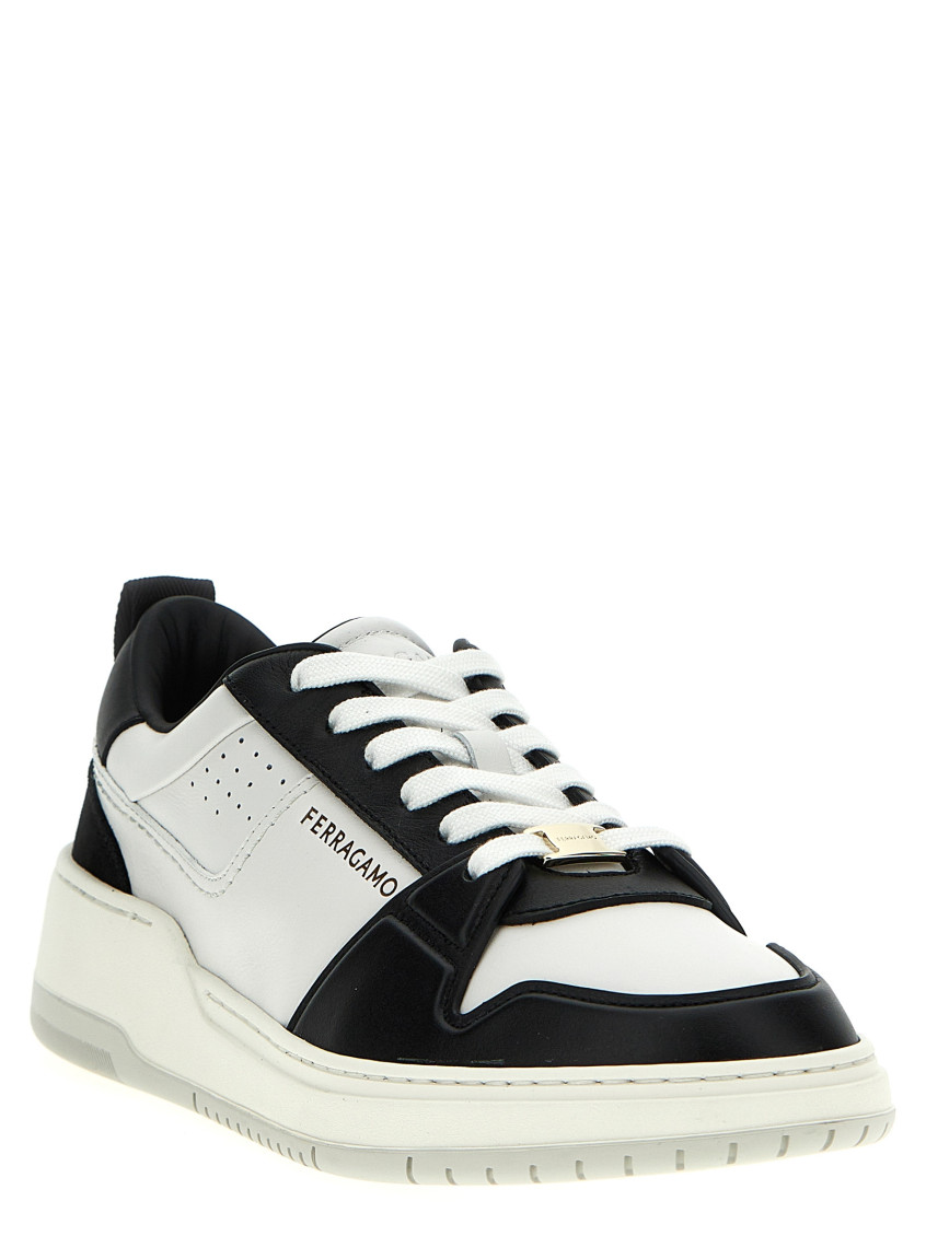 スニーカー FERRAGAMO 'Dennis' sneakers White/Black Ferragamo BlackWhite Dennis Sneakers for Men Online USA at