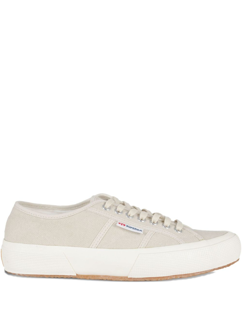 Superga Beige Lace Up Sneakers In Neutral