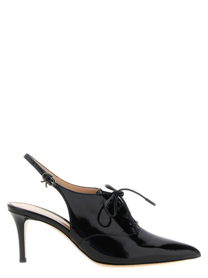 Gianvito Rossi Veronica Pointed Toe Slingback Pumps In Black