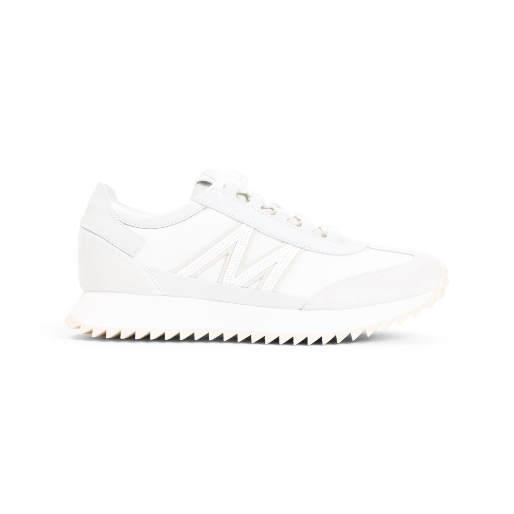 Moncler Low-top Sneakers With Distinctive Rubber Sole In Brown