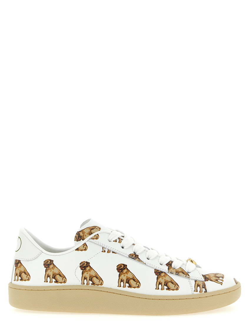 Valentino Garavani White Lace Up Sneakers