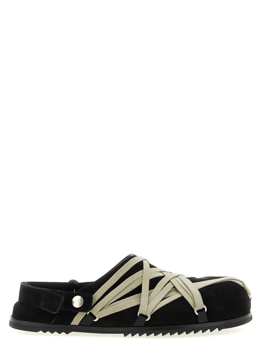 Rick Owens Black Slip On Sandals
