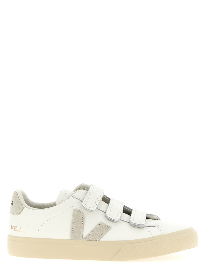Veja Recife Suede-trimmed Leather Sneakers In White