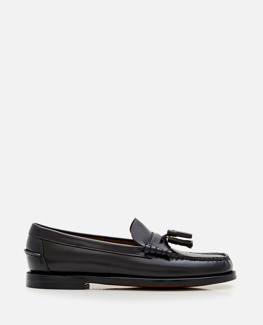 Sebago Dan Classic Leather Tassel Penny Loafers In Black