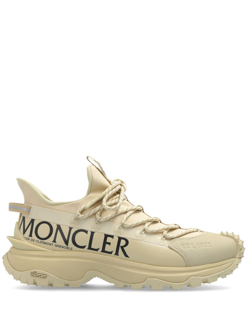 Shop Moncler Beige Trailgrio Lite2 Sneakers