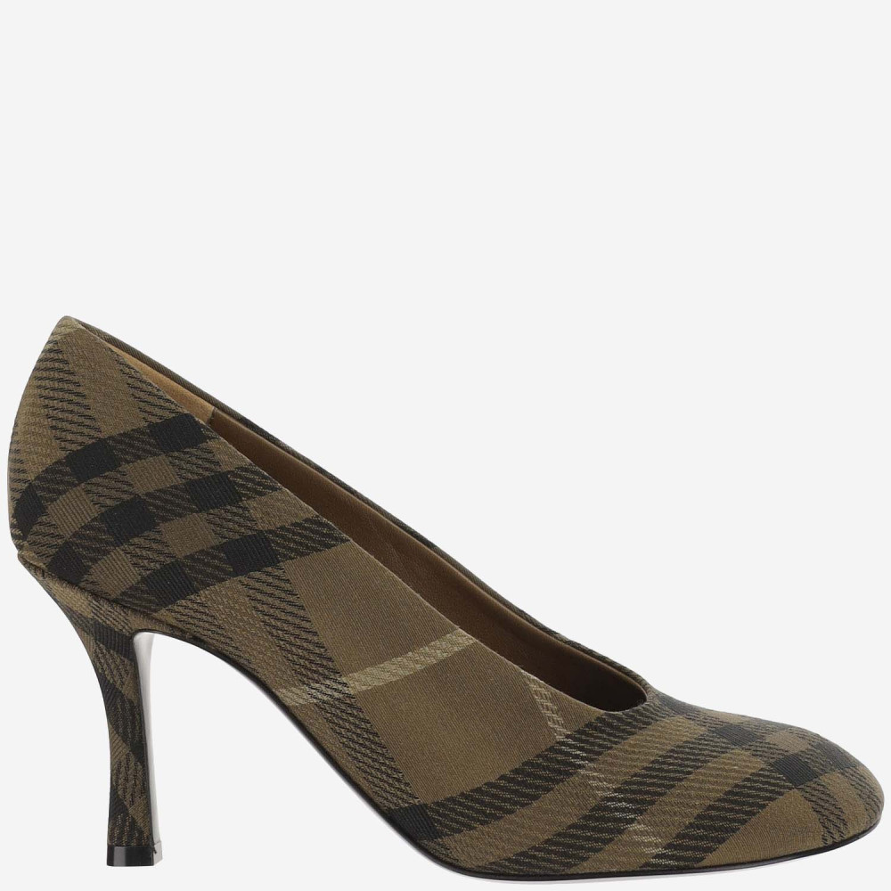 Burberry Brown Slip On Pumps