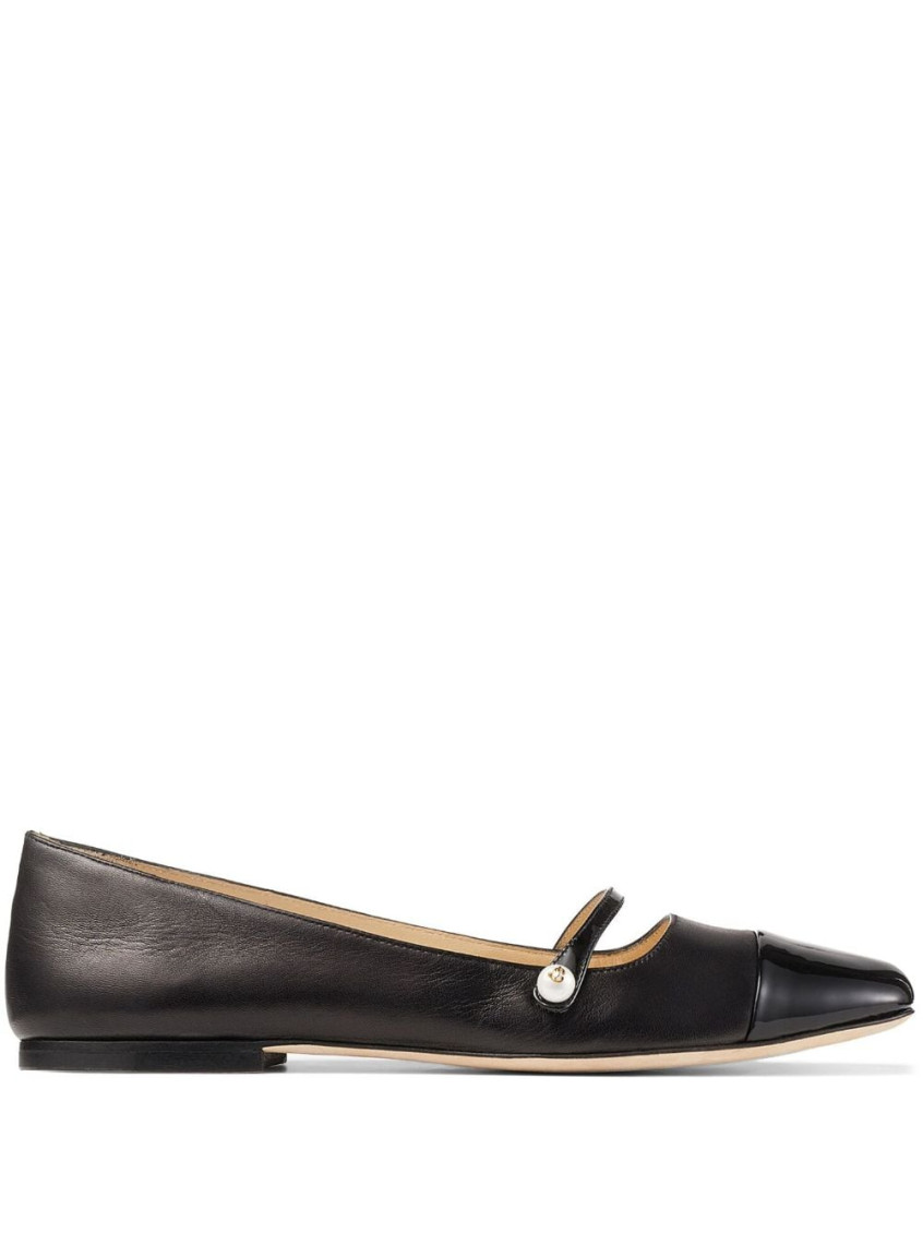 Jimmy Choo Elisa Ballet Flats In Black