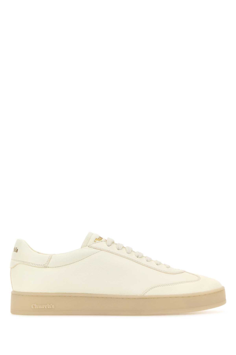スニーカー Church'S Ivory Leather Largs 2 Sneakers Church's Men Ivory Leather Largs 2 Sneakers In White | ModeSens