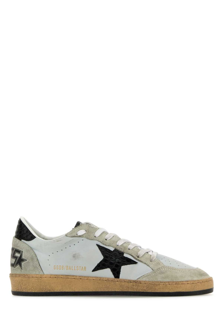 GOLDEN GOOSE WHITE STAR LACE UP trainers