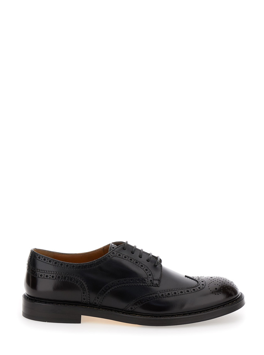 Doucal's Dark Brown Oxford Shoes