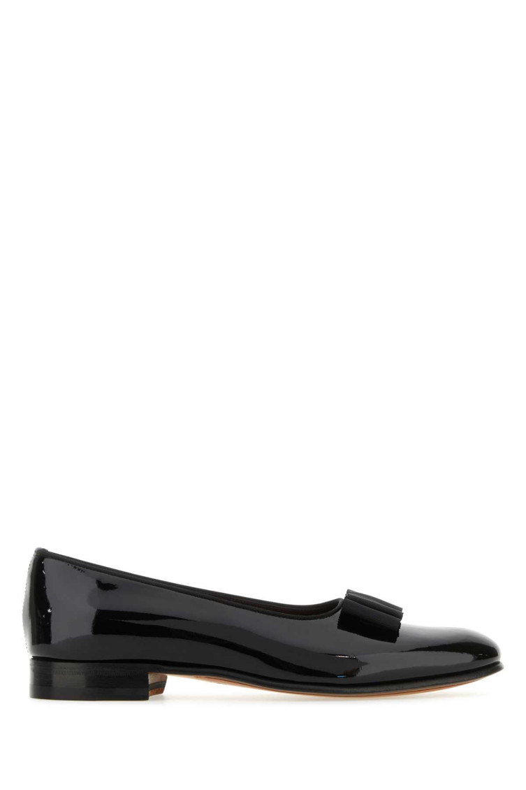 Bode Black Leather Opera Loafers In Black