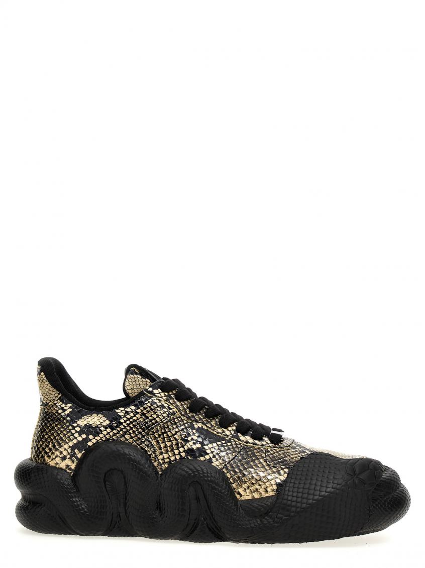 Giuseppe Zanotti Burgundy Velvet and Patent Frankie High Top Sneakers Size  37 Giuseppe Zanotti | TLC