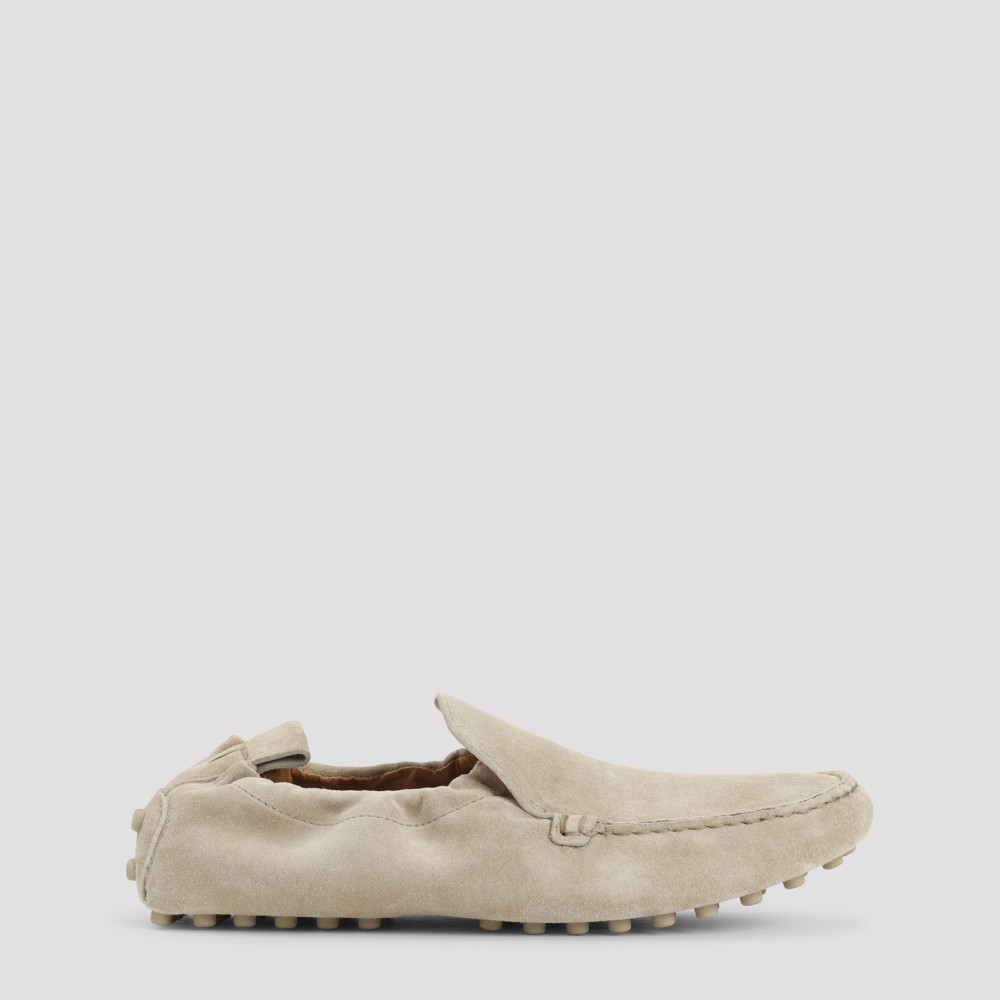 Tod's Beige Slip On Loafersz In Beige