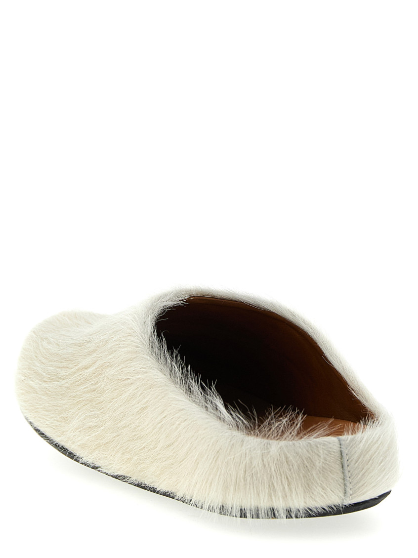 ? AUTHENTIC ?Marni White Canvas Slide Mules with Tan Platform Marni White Slip On Slides for Men Online USA at Darveys.com main image 3