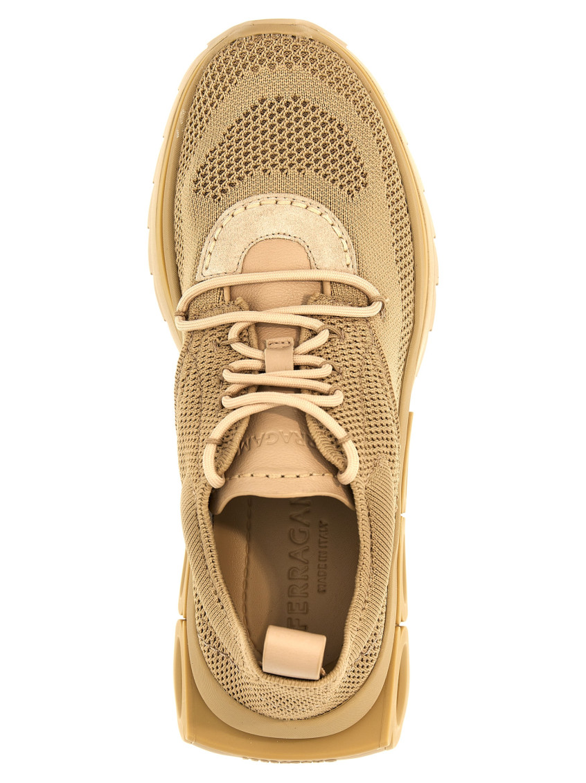 スニーカー FERRAGAMO 'Nima' sneakers Beige 760869 Ferragamo Beige Nima Sneakers for Women Online USA at