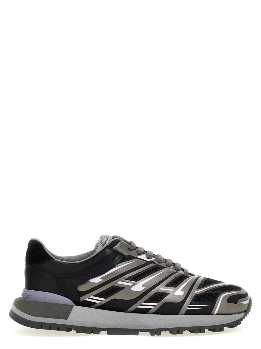Maison Margiela Multicolor 50-50 Sneakers In Black