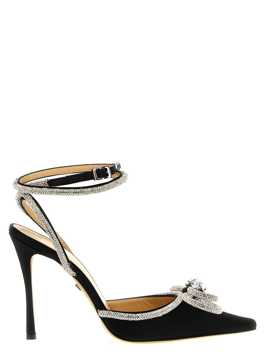 Mach & Mach Black Double Bow Pumps