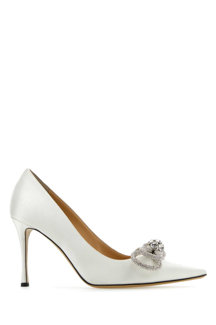 Mach&mach Women White Satin Pumps In White
