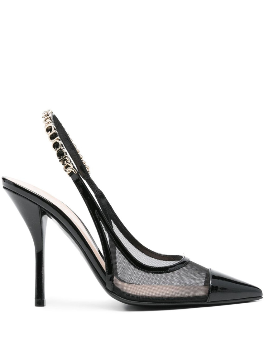 Shop Gucci Black Slingback Heels