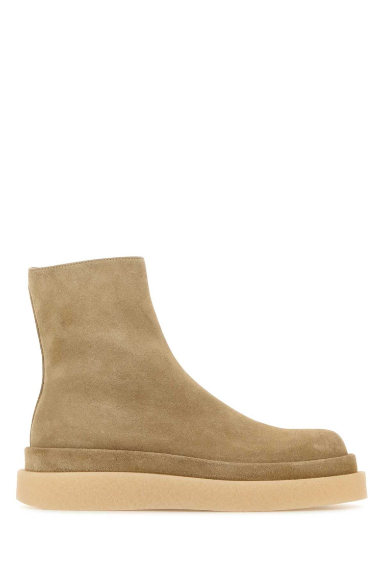 Jil Sander Sand Suede Ankle Boots In Multi