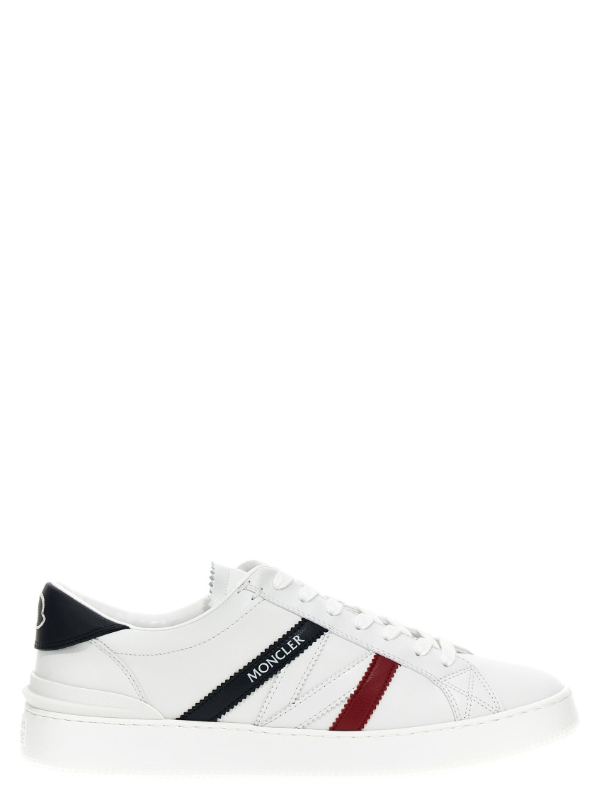 Shop Moncler White Monaco Sneakers