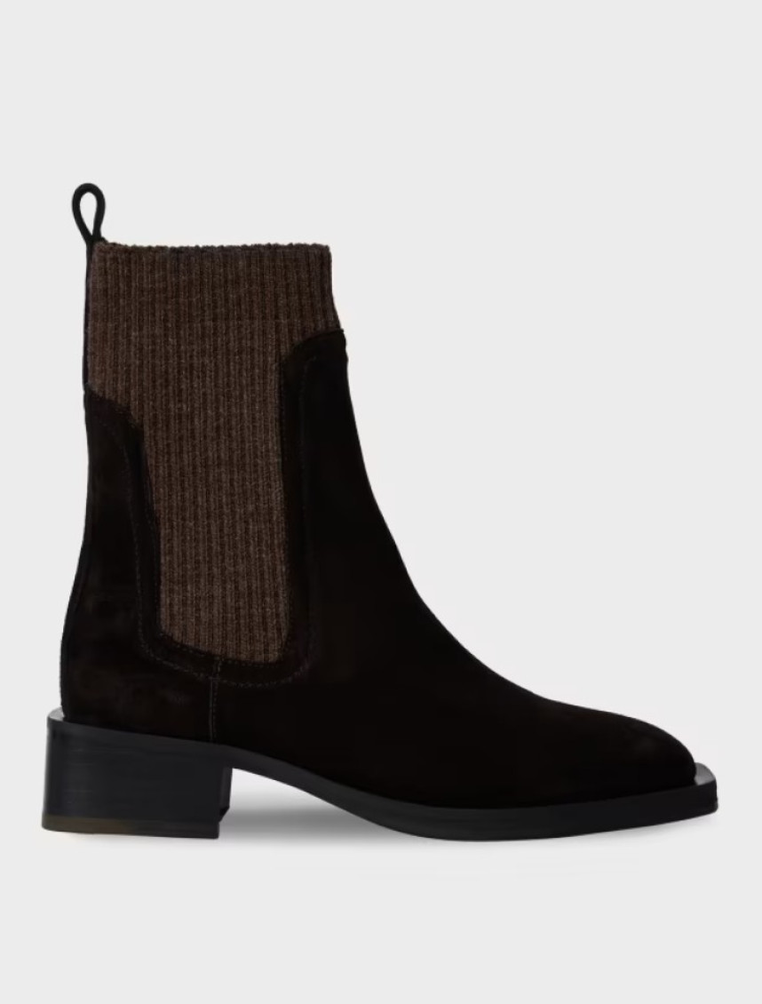 Paul Smith Womens Shoe Matola Dark Brown Suede In Brown