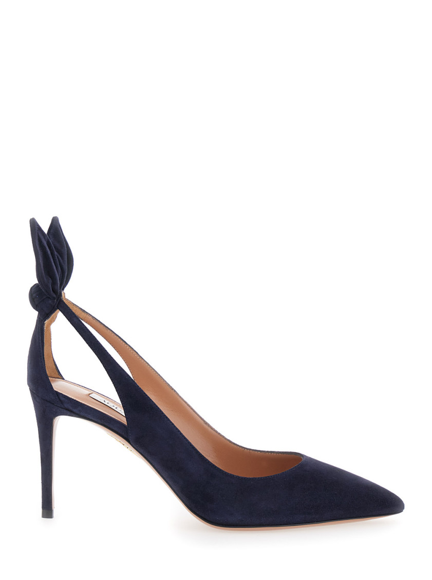 Aquazzura Blue Pointed Toe Heels