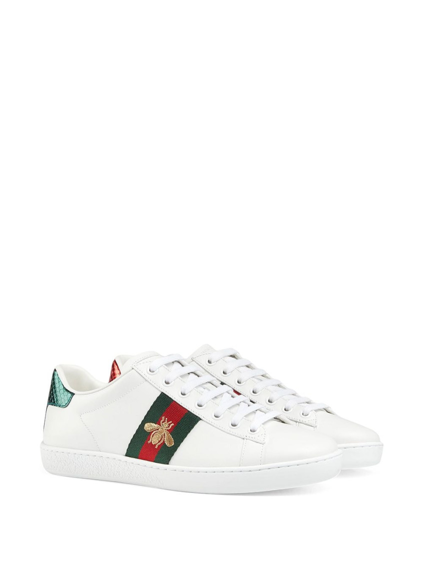 Ace gucci signature sneaker 2024 white